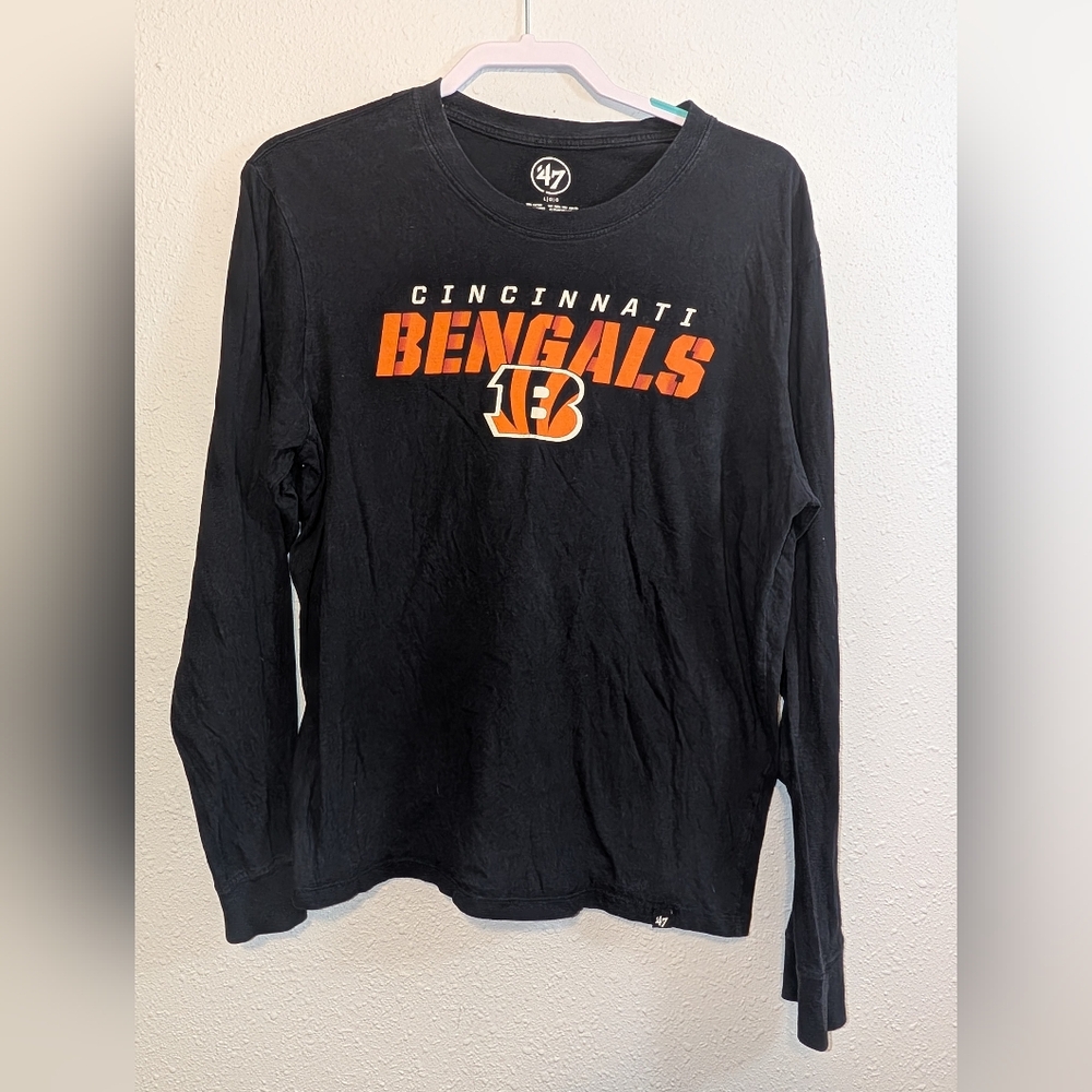 47 Men's Black Cincinnati Bengals Long Sleeve Shirt
